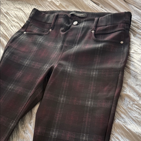 Liverpool Black, Purple and Gray Plaid Skinny Pants - Picture 2 of 4